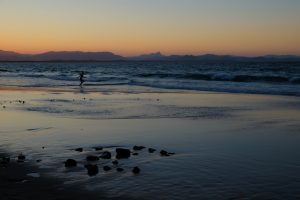 XT110244 sunset swim at Wategos